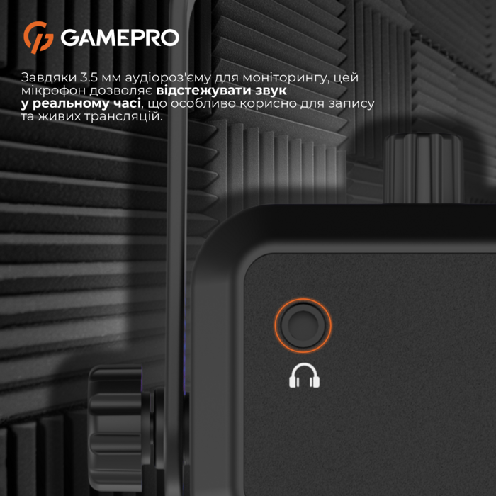 Конденсаторний USB мікрофон GamePro (UGM117B)