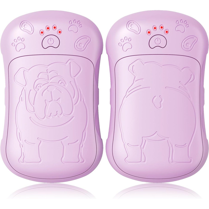 Електричні грілки для рук, 2 шт., 6000 мАг, акумулятор, багаторазові, зарядні кишенькові грілки для активного відпочинку, спорту, полювання, гольфу, кемпінгу, теплий подарунок для жінок, чоловіків, дітей (фіолетовий)