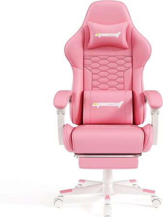 Ігровий крісло з підніжкою, регульованими підлокітниками та підтримкою попереку, ергономічне крісло для офісу з високою спинкою для дорослих, велике та високе крісло для робочого столу (Хейроза)