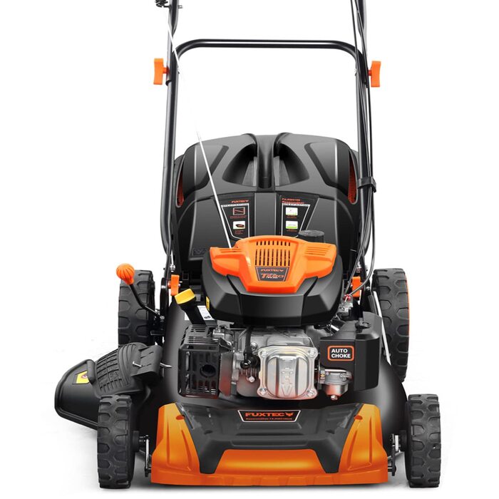 Бензокоса FUXTEC 4в1 FX-RM5196 з Edge-Cut: газонокосарка, 51 см, самохідна, 96 см3, великі колеса, 60л травосбірник