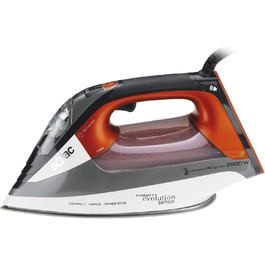 Праска з пароутворенням Solac CVG9511 - праска з керамічним покриттям, 2800 Вт, чорний, помаранчевий, білий