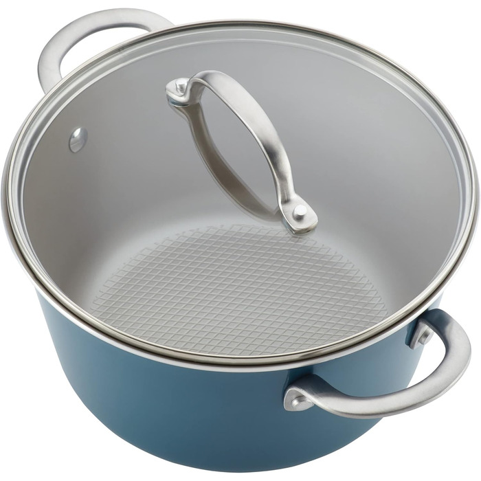 Набір посуду Ayesha Curry Home Collection, 9 предметів, антипригарне покриття, колір Twilight Teal (блакитно-зелений)