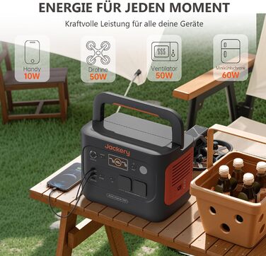Jackery Explorer 1000: Портативна електростанція з акумулятором 1002Wh, 230V/1000W (2000W пік), USB, QC, для кемпінгу та подорожей (E1000 v2+100W+сумка)