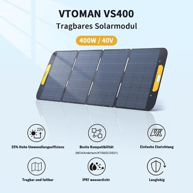 Електростанція VTOMAN FlashSpeed 1000, LiFePO4 828 Втгод, 3 шт. 1000 Вт змінного струму, сонячна панель 220 Вт, ДБЖ, 100 Вт USB-C