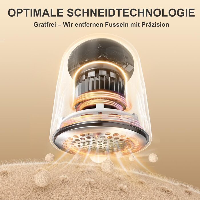 Електричний видалення ворсу для одягу Elfenbein: 6 лез, 3 швидкості, LED-дисплей