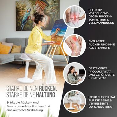 Офісний стілець Zip SH-01S з знімним чохлом | Ергономічний стілець для роботи та відпочинку | Має ефект гойдання, регулювання висоти (47-65 см), сертифікований IGR | Колір: світло-сірий