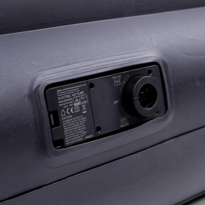 Надувний матрац-ліжко AVENLI для 2 осіб з інтегрованим насосом, самонадувний, висока ліжкомісць, з флокеним покриттям, 195x96x46 см (для кемпінгу та дому)