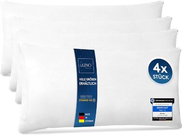 Набір з 4-х подушок з наповнювачем 40x80 см - внутрішня подушка для алергіків, яку можна прати при 40C - поліефірна подушка-вкладиш (60 символів)