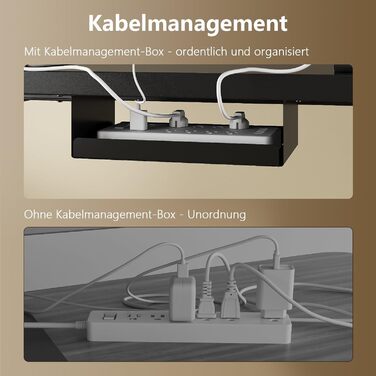 Регульований за висотою стіл, 180x80 см, електричний стоячий стіл з двома моторами, сенсорна панель, USB-A та кабельна організація, стільниця 25 мм, ергономічний офісний стіл, білий