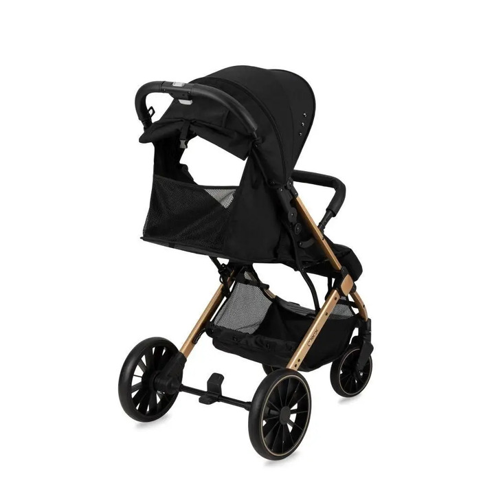 Дитячий прогулянковий візок MoMi Estelle Dakar, чорний, до 22 кг, з аксесуарами