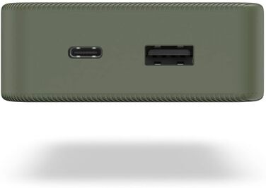 Портативний зарядний пристрій, зелений, 20 20000mAh, USB-C/A, LED