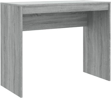 Письмовий стіл Комп'ютерний стіл Офісні меблі Офісний ПК Стіл Робочий стіл Офісний стіл Ноутбук Стіл Консольний стіл 90x40x72 см Інженерна деревина (сіра сонома)
