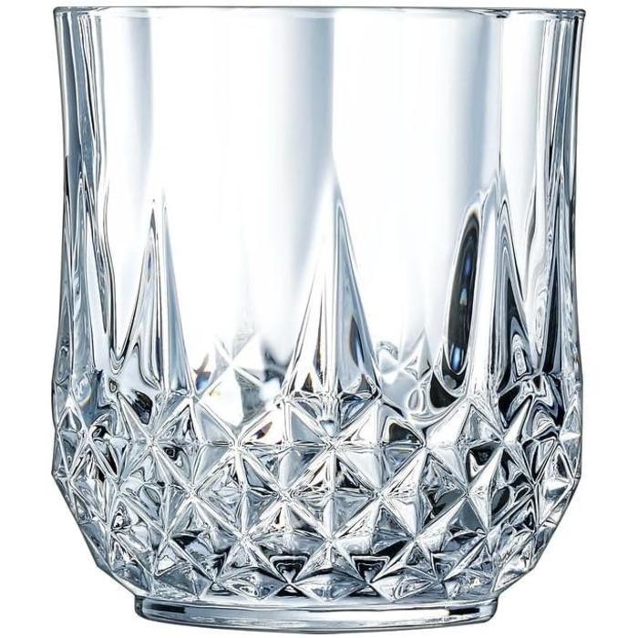 Келихи для коньяку Cristal d'Arques Paris Longchamp, 320 мл, 6 шт., з Kwarx, блискучі, міцні, прозорі