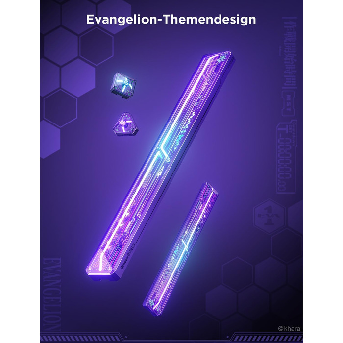 Набір подовжувачів Govee x EVANGELION Gaming Glide Wall Lamp, в т.ч. 2 світлові секції, 2 роз'єми