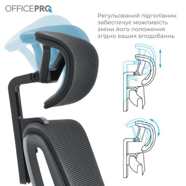 Крісло офісне OfficePro Elegant OC660-B-B-B