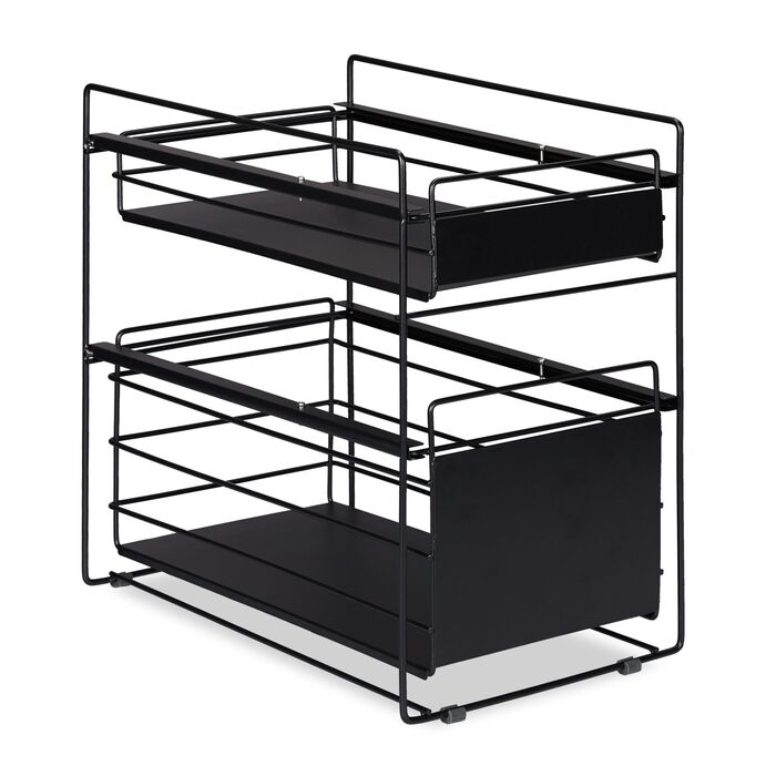 Поличка з висувними ящиками Relaxdays з 2 кошиками