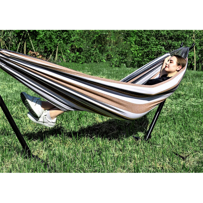 Гамак з стійкою Italform, багатоколірний, навантаження до 150 кг, 260 x 150 см