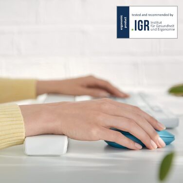 Підставка для ніг Leitz Ergo Cosy, сіра, для офісу, з підставкою для зап'ястя, сіра, 53710089