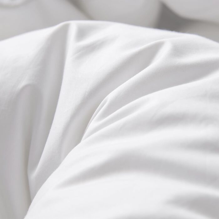 Ковдра 135x200 см, 100% бавовна, з пухом та пером, Oeko-Tex, RDS, для всього року. Ковдра з пухом та пером (135x200 см, біла)