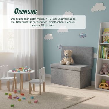 Relaxdays Складаний табурет зі спинкою L