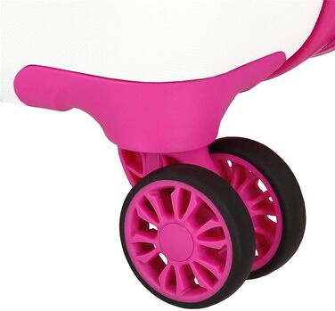 Дитяча валіза для ручної поклажі Disney Stitch Moods (50 см), жорсткий ABS-пластик, кодовий замок, 4 подвійних колеса, модель Happy