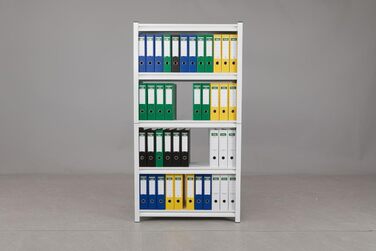 Металевий стелаж з металевими полицями, 5 ярусів, 160x86x45 см. Міцний, швидко збирається, стійкий до плісняви. Ідеально для підвалу та складу.