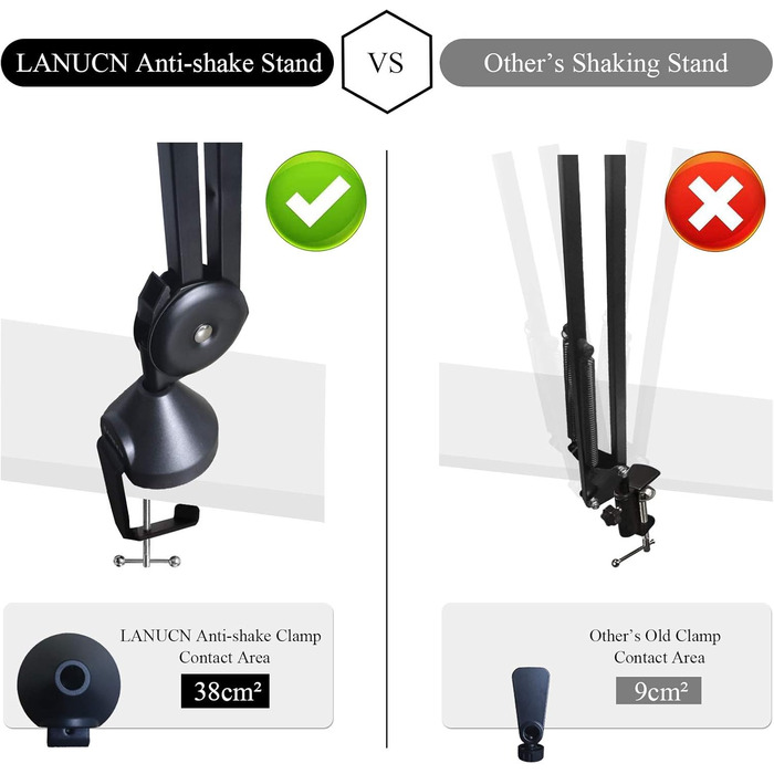 Мікрофонний стійкий кронштейн Mikrofon Arm V50 3/8