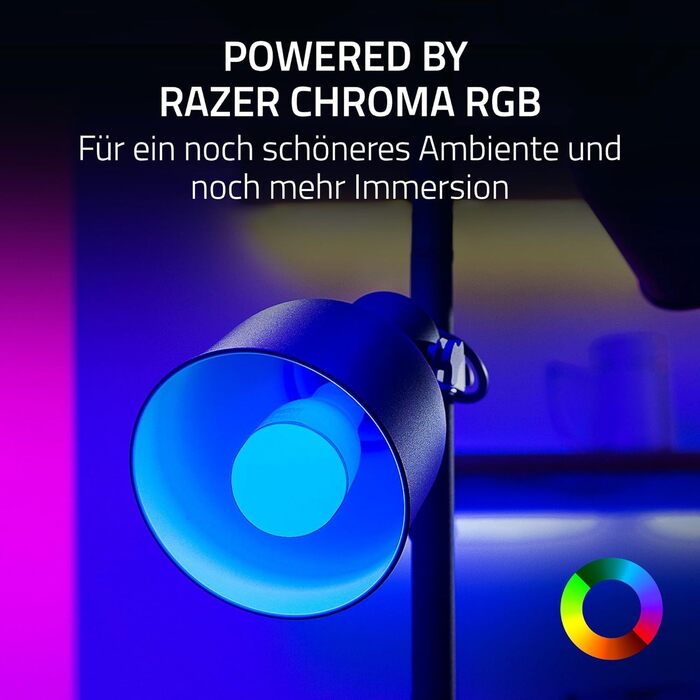 Лампа для монітора Razer Aether Smart Bulb E27 з RGB підсвічуванням для геймінгу, сенсорним керуванням та регулюванням температури кольору та яскравості