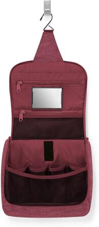 Сумка-органайзер для туалетних аксесуарів Reisenthel Twist Maroon з гачком, водонепроникний матеріал