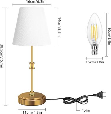 Настільна лампа Totofac 2 шт. з торшером, сенсорне керування, 3 рівні яскравості, тепле біле світло, LED, сучасний дизайн, ручна робота, для спальні, вітальні, офісу