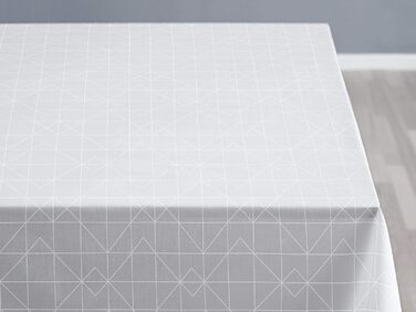 Розкішна скатертина Sødahl 11811 Nordic Design Brand, 140 x 220 см, Damask Refined White