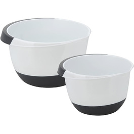 Набір мисок для змішування Excell Houseware 2 л і 3,5 л біло-чорні