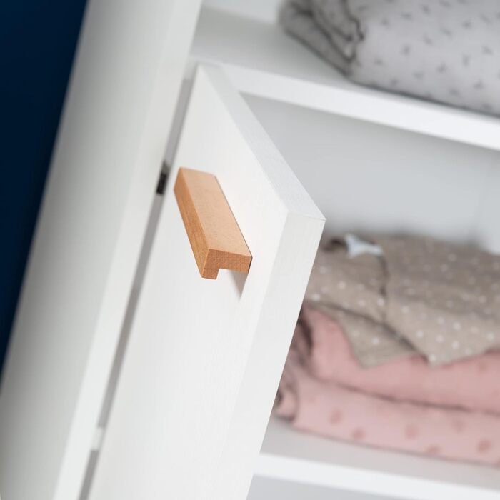 Комплект для дитячої кімнати Roba 'Антон' білий: пеленальний столик з 2 дверцятами, 1 поличкою, висота 90 см, пеленальний вкладиш