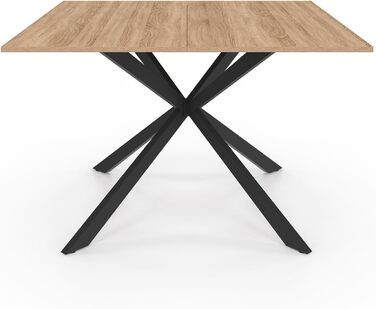 Обідній стіл Alix, квадратний, на металевих ніжках, 120 см, для 8 осіб