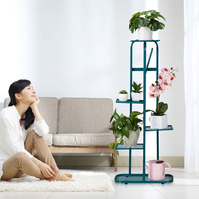 Сходинка для квітів Relaxdays з металу, 6 ярусів