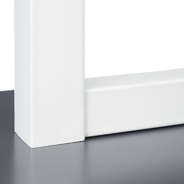 Столик журнальний Relaxdays зі скляною стільницею та полицею