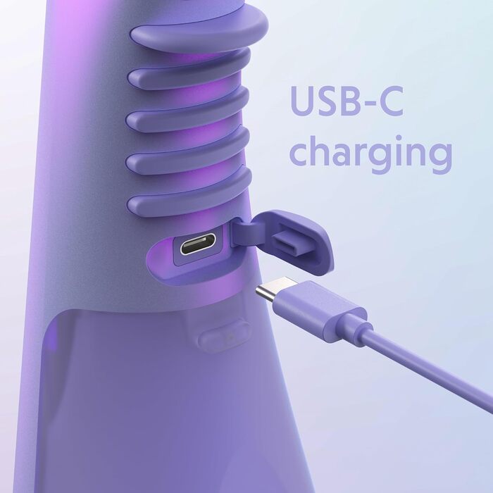 Іригатор Ordo Munddusche: бездротовий, 3 режими, портативний, водонепроникний (IPX7), рекомендований стоматологами, колір Perlviolett