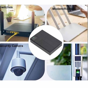 UPS Batterie-Backup 10400mAh: Безперебійне живлення для роутера, модема, смартфона (85-265V)