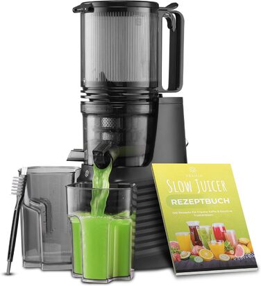 Професійний шнековий соковичавник Slow Juicer Pro для цілих фруктів та овочів – тиха робота, легке очищення, з рецептами