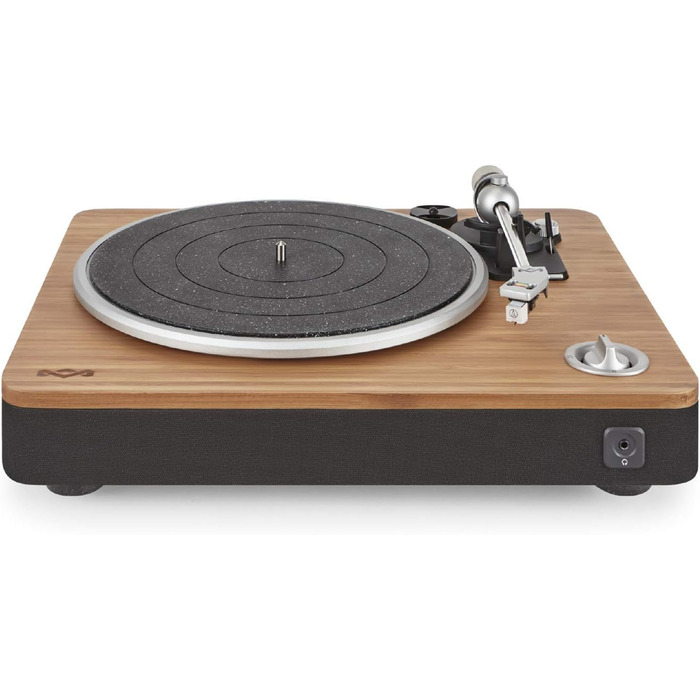 Бездротовий програвач вінілу House of Marley Stir It Up Bluetooth, екологічний, 33/45 об/хв, з вбудованим передпідсилювачем, головкою Audio-Technica, з бамбука
