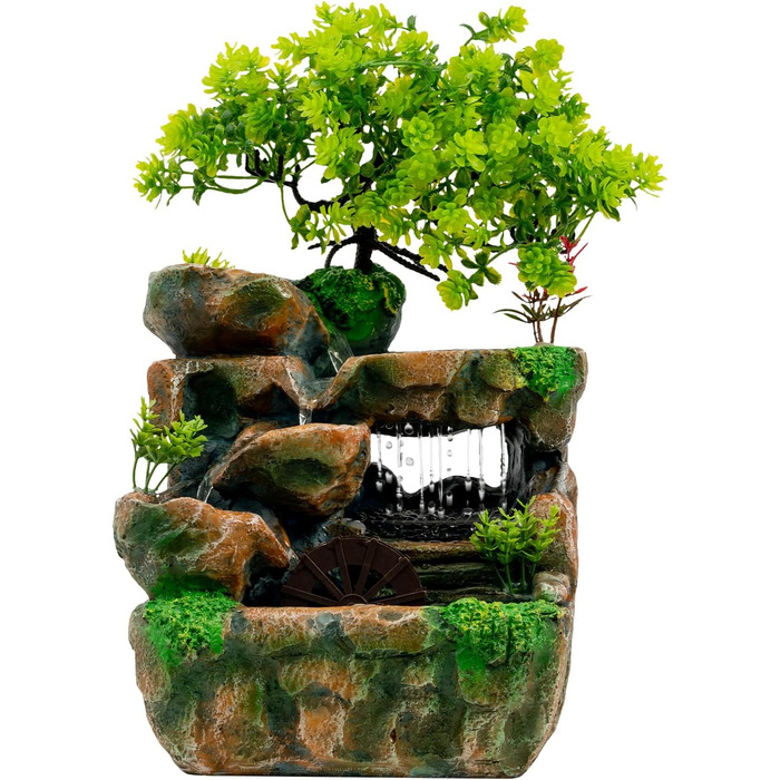 Кімнатний фонтан з LED підсвічуванням: декор для дому, офісу та інтер'єру