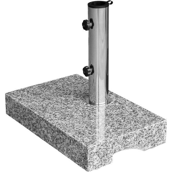 Підставка для парасольки Anndora Granit 25 кг, для балкона, діаметр стієна до 48 мм (світло-сірий)