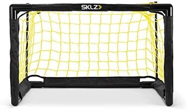 Міні-ворота SKLZ Pro, включаючи м'який куля діаметром 12,7 см, проста в установці рама, білий / жовтий