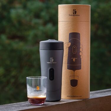 Handpresso Auto: портативна кавомашина для автомобіля, вана та кемпінгу | Espresso & Lungo | USB-C | для капсул та наповнення