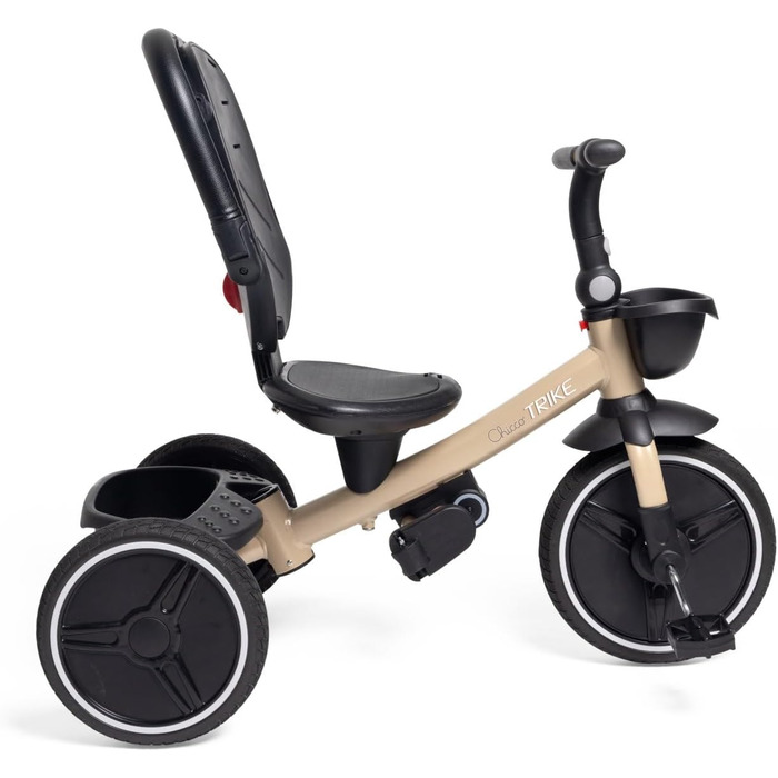 Триколісний велосипед Chicco 4-в-1 бежевий: від 6 місяців до 4 років, знімний капюшон, EVA колеса, телескопічна ручка
