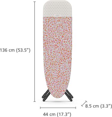 Гладильна дошка Joseph Joseph Glide 135x45 см з регулюванням висоти та парогенератором, бавовняний чохол, легке зберігання