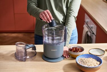 Кухонний комбайн Kenwood MultiPro Go FDP22.130GY, 650 Вт, 1.3 л, Компактний, Багатофункціональний, Синій/Сірий