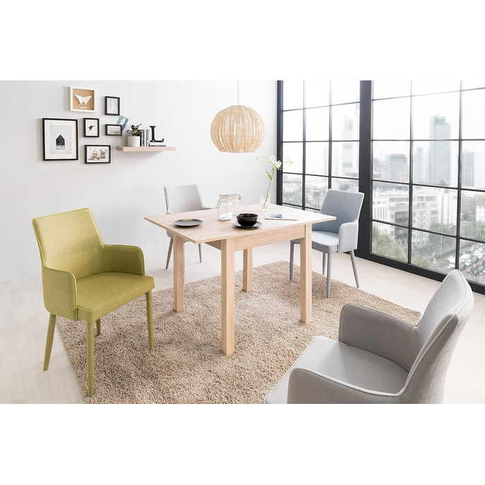 Кухонний стіл Inter Trade Corporation з висувною стільницею, білий (80-120 x 80 см)