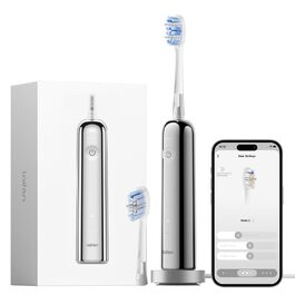 Електрична зубна щітка Laifen Wave Pro з 6 режимами, акумулятор на 70 днів, прозорий корпус (нержавіюча сталь)