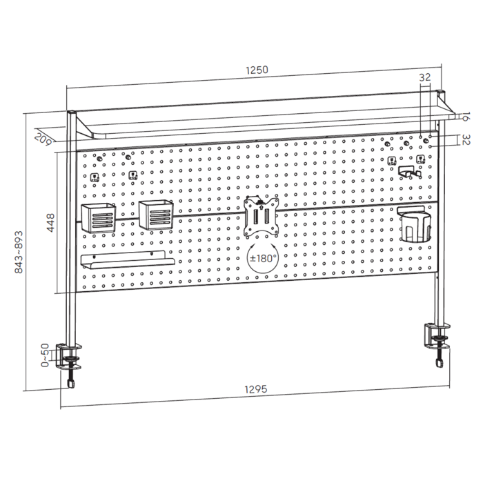 Настільна полиця-органайзер OfficePro DS310B